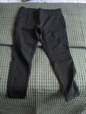 LOFT Black Textured Leggings